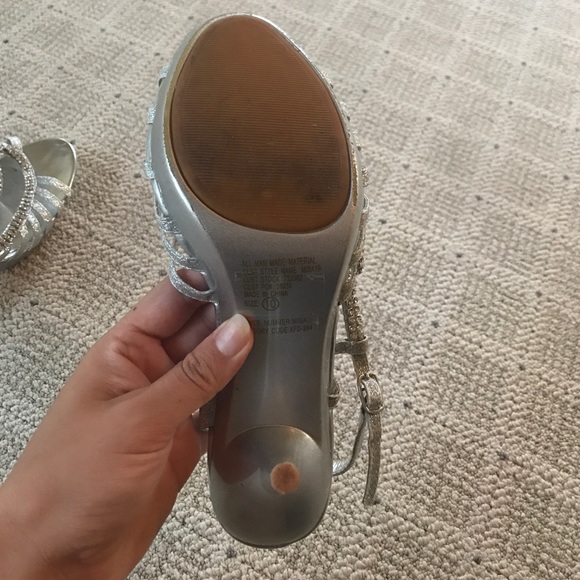 Silver Rhinestone Heels - Picture 3 of 3